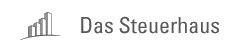 Logo mit vier ansteigenden Säulen auf einer geschwungenen Linie und dem Text Das Steuerhaus.