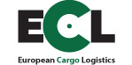 Logo mit dem Schriftzug ECL in Schwarz und Grün sowie dem Text European Cargo Logistics darunter.