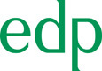 Drei kleingeschriebene Buchstaben edp in grüner Serifenschrift auf weißem Grund.