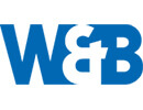 Blaues Logo mit den Buchstaben W und B sowie einem kaufmännischen Und-Zeichen.