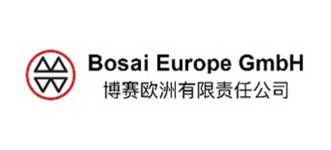 Logo der Bosai Europe GmbH mit einem rot umrandeten Emblem und chinesischen Schriftzeichen.